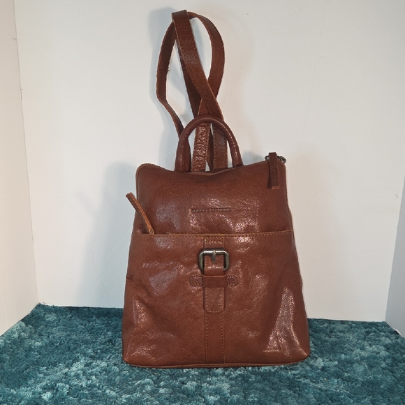 Spikes & Sparrow Elegant Vintage Brown Leather Women\'s Backpack Bag main image 14